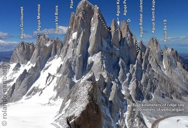 Alex Honnolds  Fitz Traverse - 5000 m, 4000 Hm, 7a (c) Rolando Garibotti