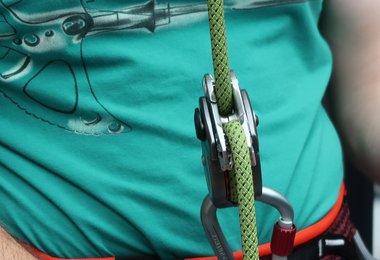 Das Seil läuft sehr gut hin und her...