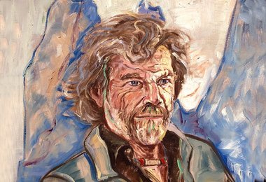 Reinhold Messner - Gemälde auf Burg Sigmundskron