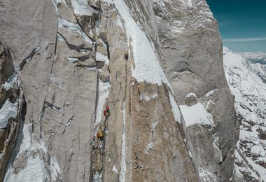 Auf dem Weg vom C2 zum Biwak (c) Daniel Hug