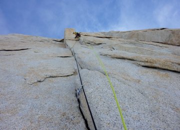 Die steile Headwall