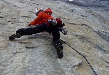 David Lama in Paciencia, 8a, Eiger Nordwand (c)Peter Ortner