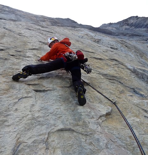 David Lama in Paciencia, 8a, Eiger Nordwand (c)Peter Ortner