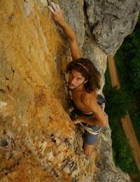 Shaul Salomon - Monkey World - The big Wave - 3rd pitch - 6b © gerhard schaar