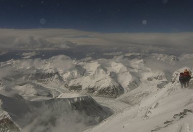 Im Abstieg hat es aufgerissen © AMICAL alpin