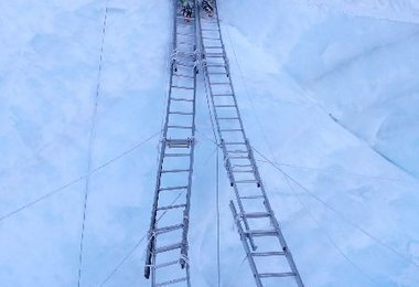 Alles ziemlich wackelig - kurz vor Lager I