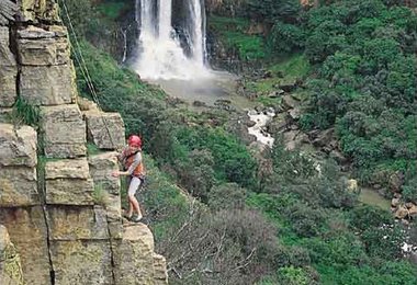 Auch leichte Route gibt es in Waterval Boven; Bild: Roc'n'Rope