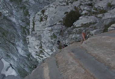 Ondra Benes in der letzten Seillänge