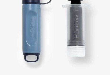 Der Peak Series Solo Wasserfilter mit dem Rückspülsystem.