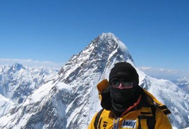 Christian Stangl vor dem K2