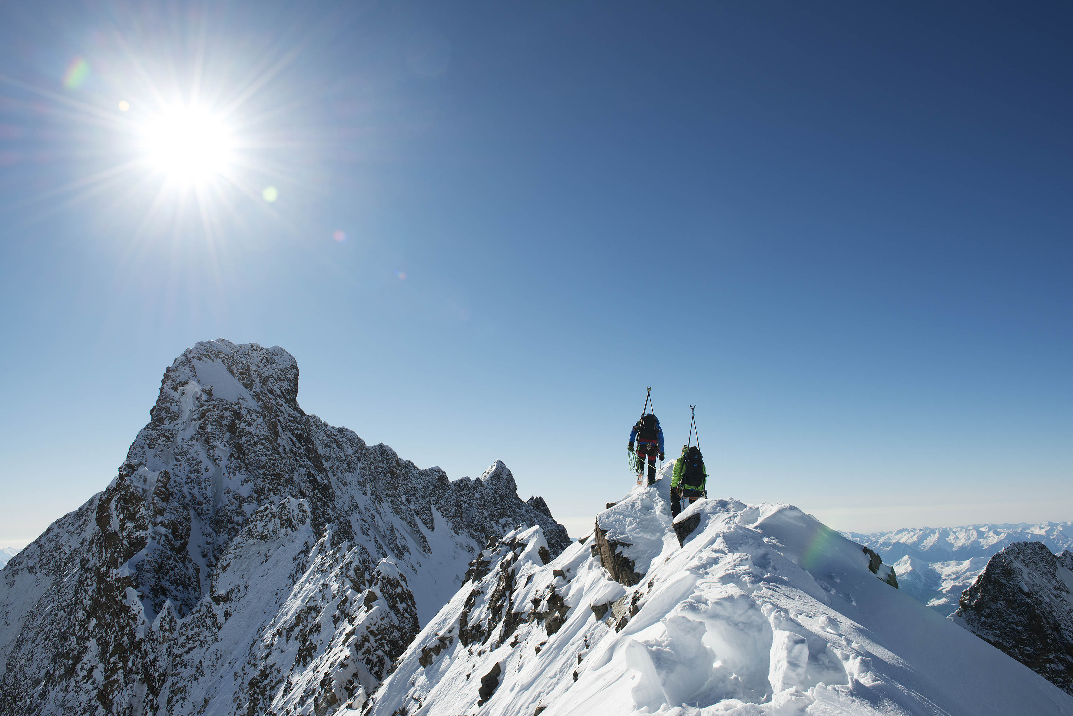 Der Biancograt im Winter | Bergsteigen.com