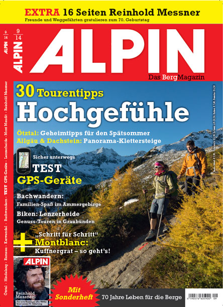 Alpin Magazin 9/2014 | Bergsteigen.com