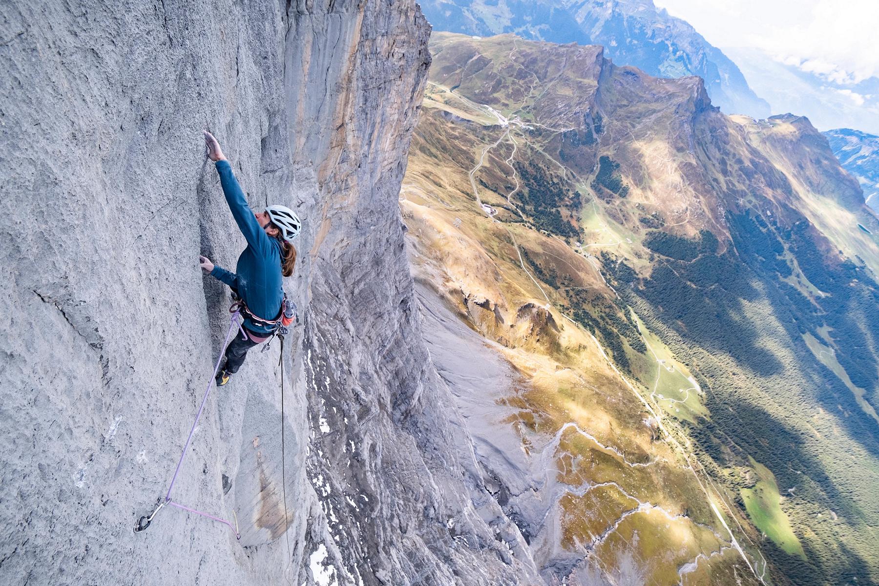 Babsi Zangerl und Jacopo Larcher in der Eiger-Route „Odyssee ...